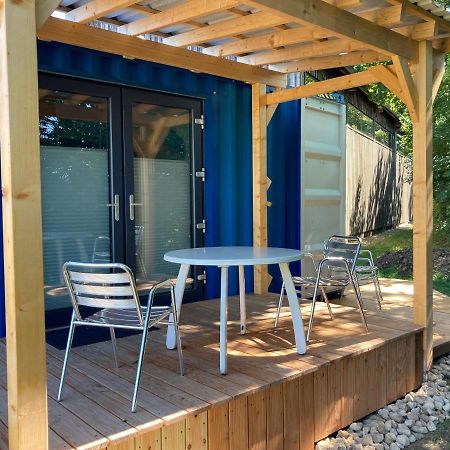 Tiny House Im Seecontainer Mit Parkplatz, Glasfaser, Netflix, Veranda Und Gehobener Ausstattung Coburg Esterno foto